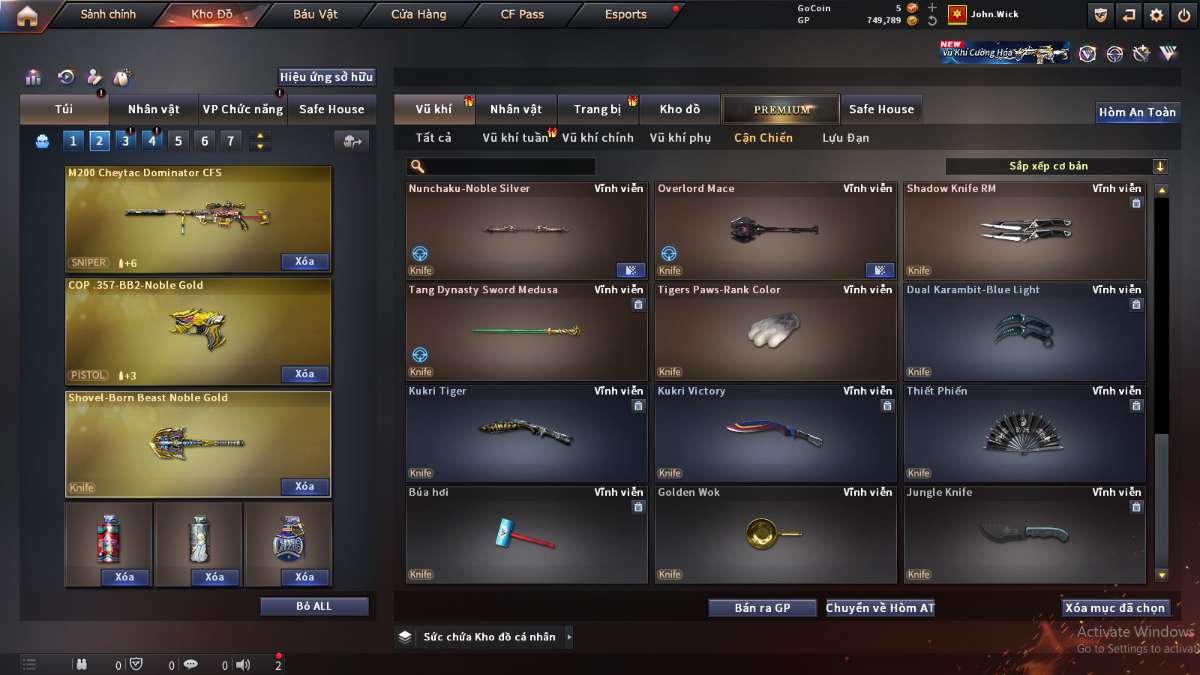 shop acc cf uy tin gia re